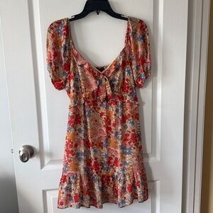 Floral Puff Sleeve Dress